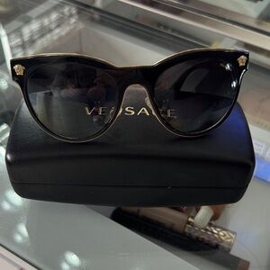 Versace Black and Gold Sunglasses